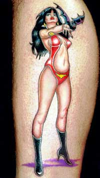 Vampirella tattoo