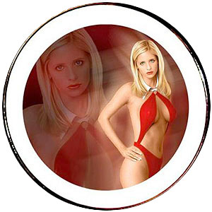 Buffy as Vampirella Plate
