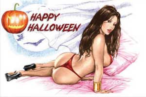 Aboy Halloween Card
