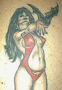 Vampirella tattoo