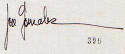 Jose Gonzales Signature